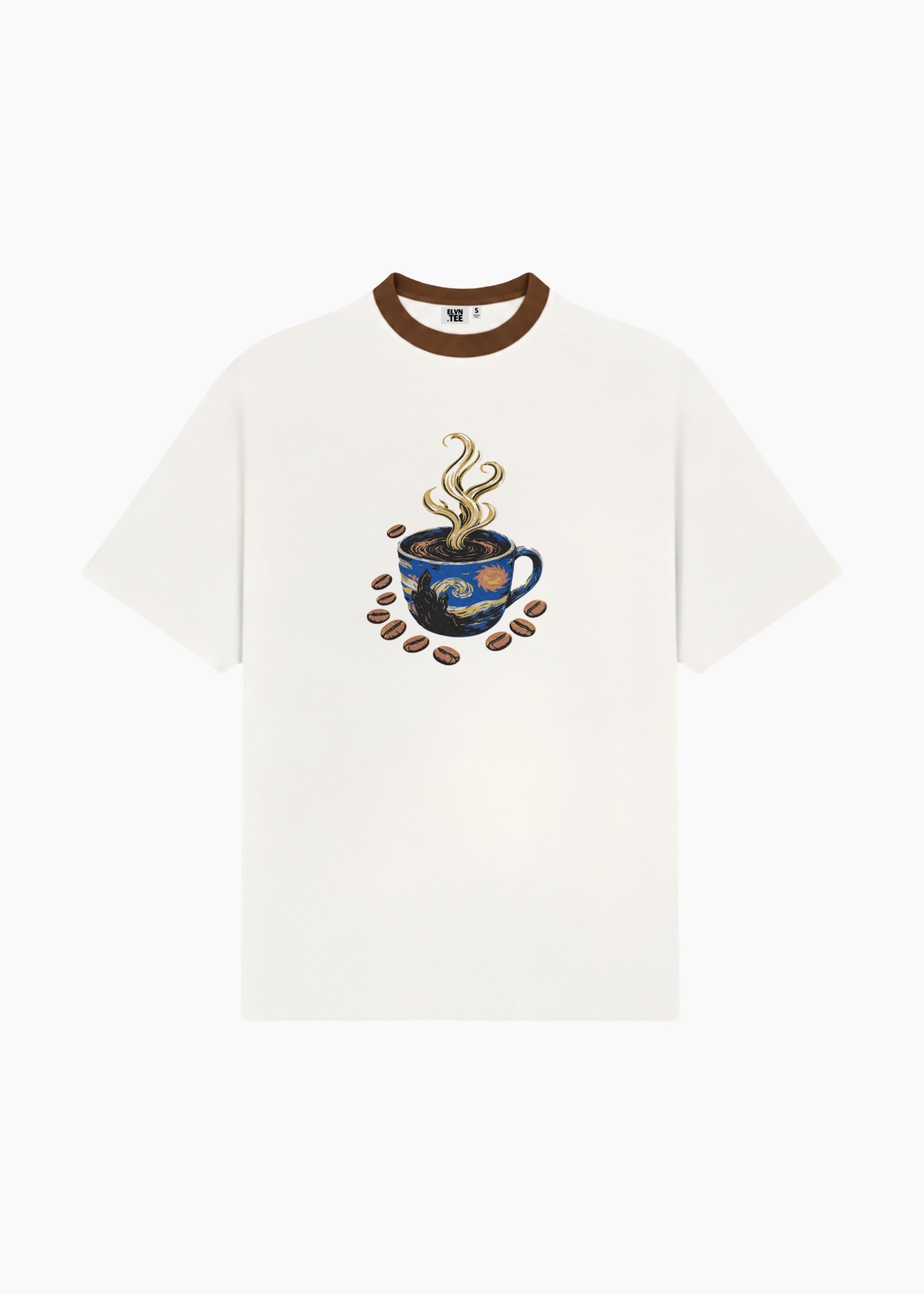 ‘STARRY BREW’ .TEE | CREAM WHITE