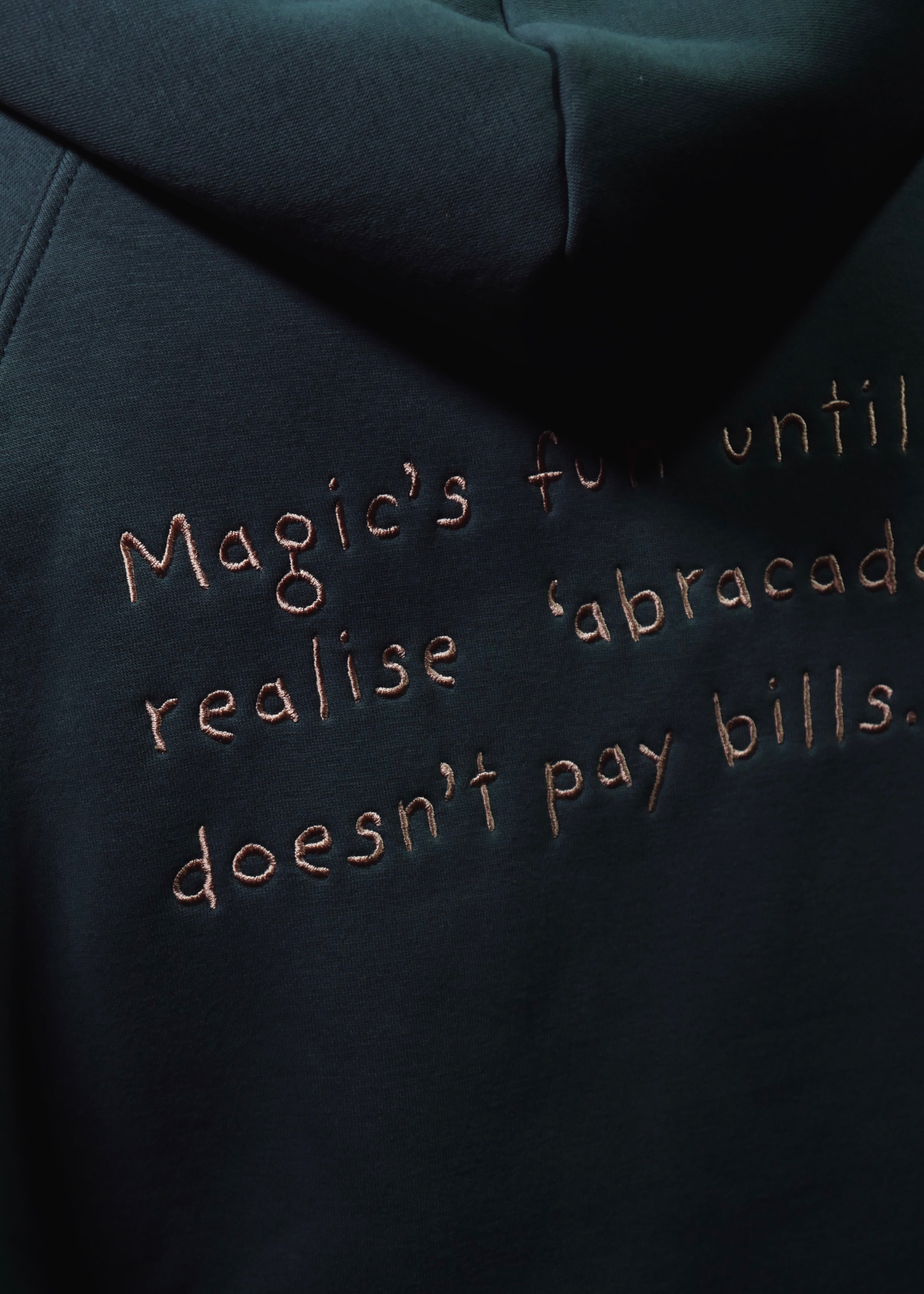 ‘ABRACADABROKE’ | TEAL GREEN