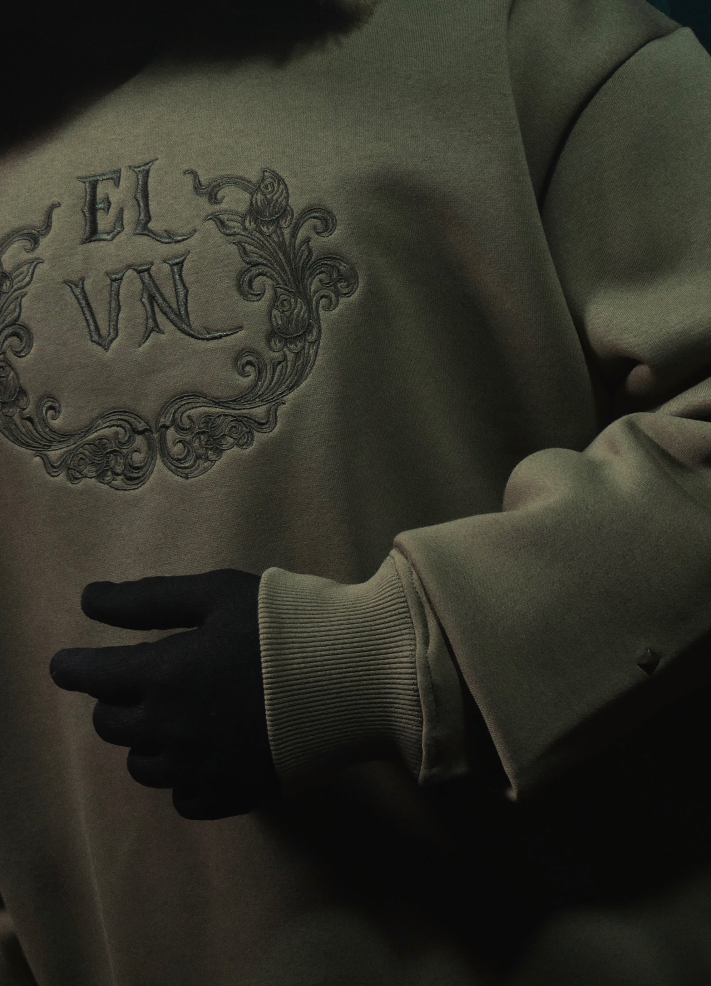 ‘FALLEN GRACE’ HOODIE | SAGE GREEN