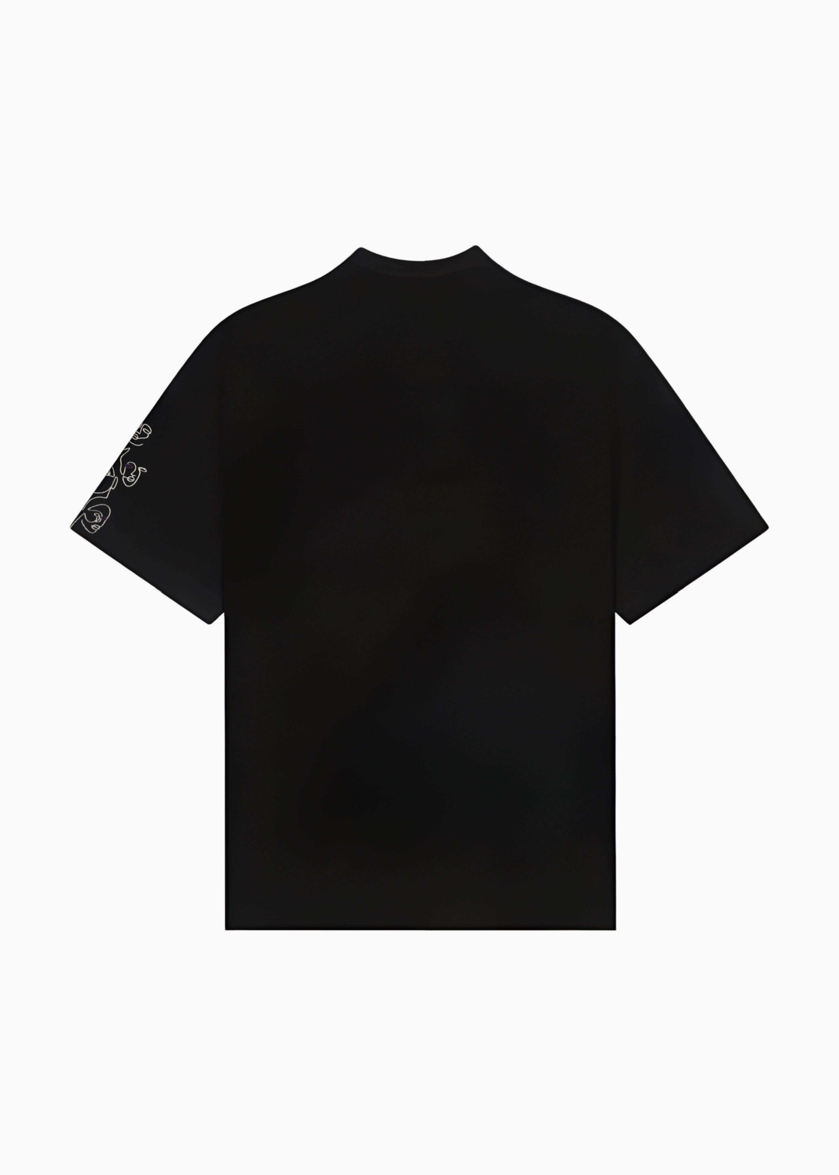 BLACK ‘VOID FACES’ .TEE