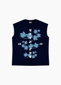 ‘EASE IN DEPTH’ WAFFLE TANK TOP | NAVY BLUE