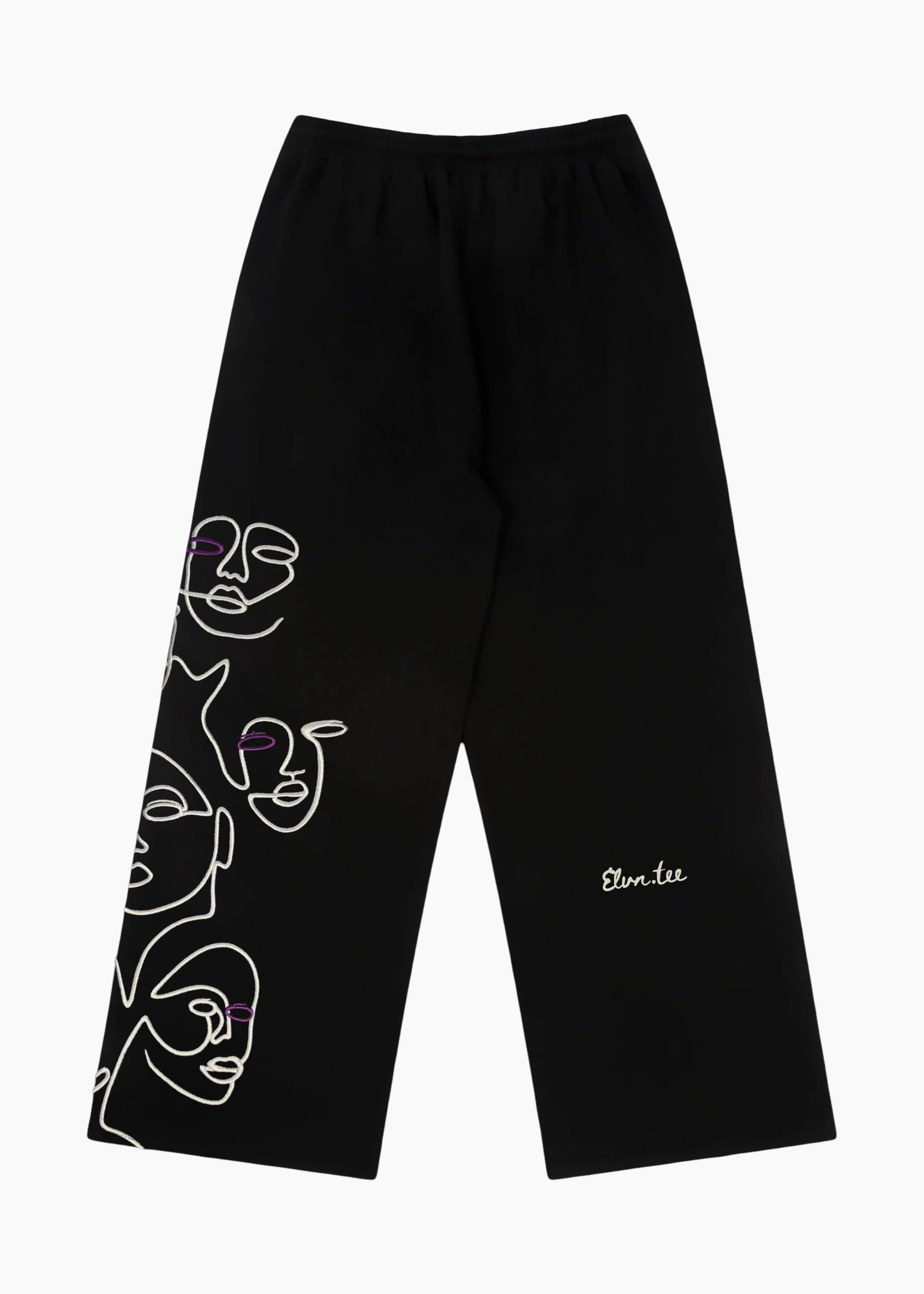 BLACK ‘VOID FACES’ PANTS