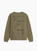 ‘FALLEN GRACE’ CROPPED SWEATSHIRT | SAGE GREEN