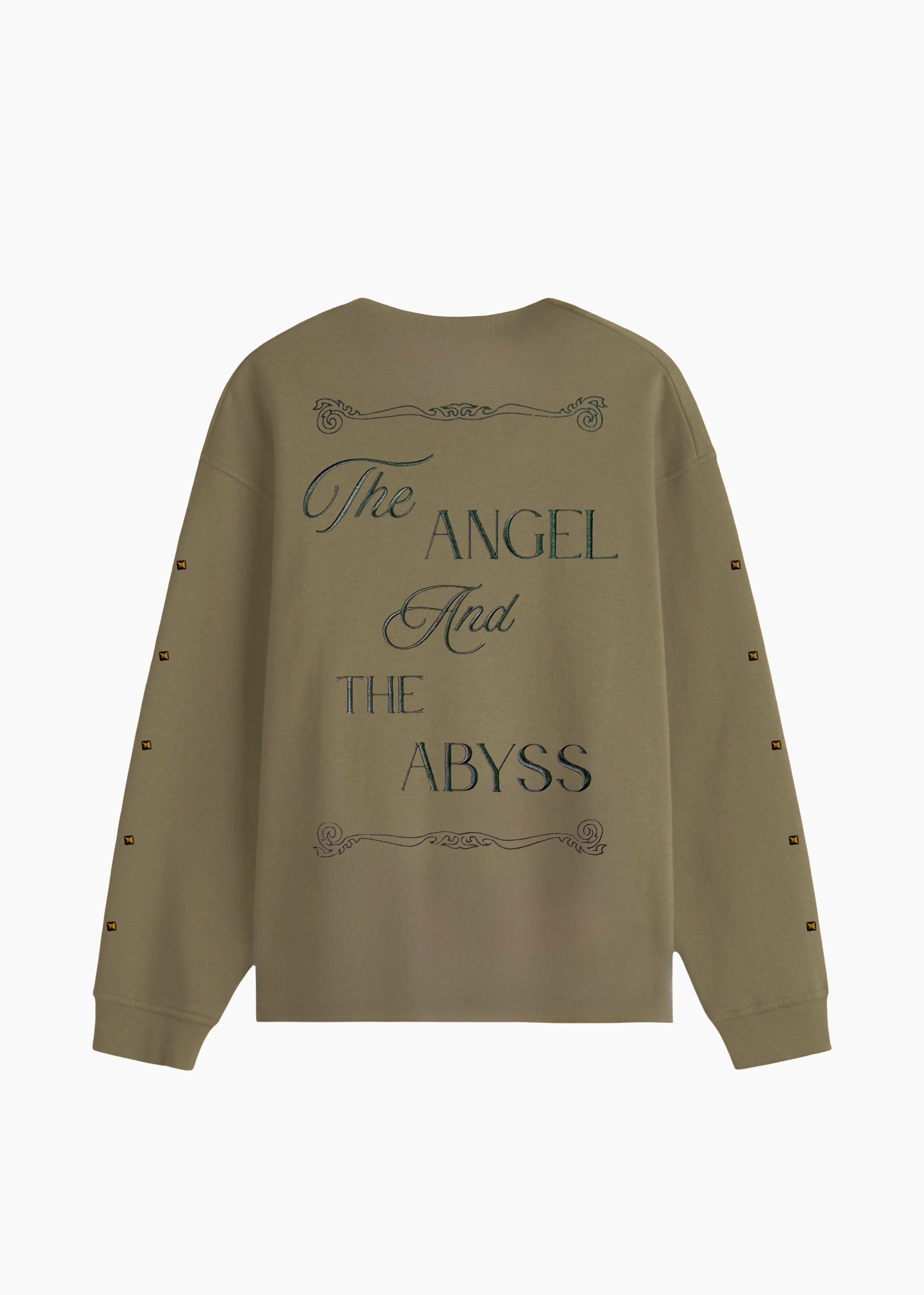 ‘FALLEN GRACE’ CROPPED SWEATSHIRT | SAGE GREEN