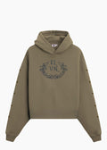 ‘FALLEN GRACE’ CROPPED HOODIE | SAGE GREEN